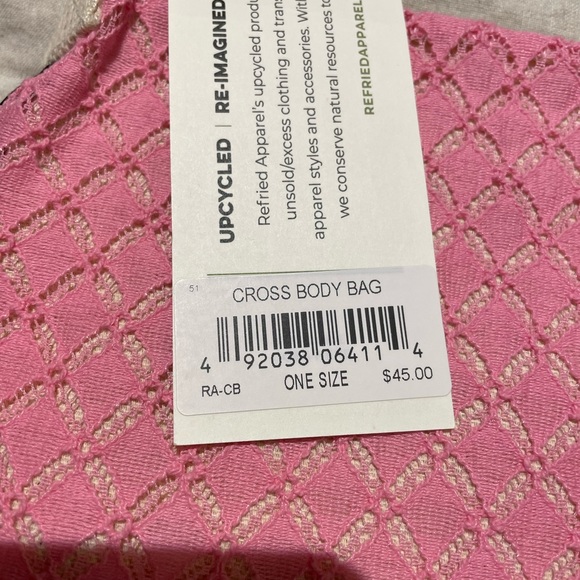 NWT Refried Apparel crossbody patchwork purse - Picture 2 of 5